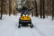 Гонки на снегоходах с компаниями Allied Telesis и Landata