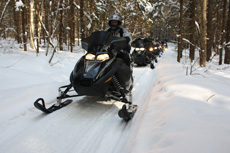 Гонки на снегоходах с компаниями Allied Telesis и Landata