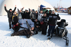 Гонки на снегоходах с компаниями Allied Telesis и Landata