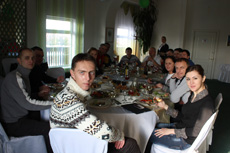 Гонки на снегоходах с компаниями Allied Telesis и Landata