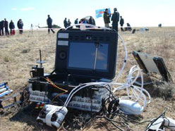 Сеансы видеосвязи с использованием технологий Tandberg с мест приземления экипажей Международной космической станции 